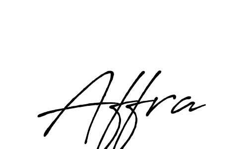 Create a beautiful signature design for name Affra. With this signature (Antro_Vectra_Bolder) fonts, you can make a handwritten signature for free. Affra signature style 7 images and pictures png
