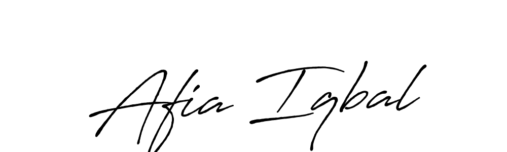 if you are searching for the best signature style for your name Afia Iqbal. so please give up your signature search. here we have designed multiple signature styles  using Antro_Vectra_Bolder. Afia Iqbal signature style 7 images and pictures png