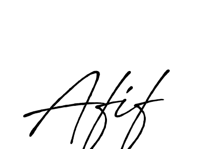 Design your own signature with our free online signature maker. With this signature software, you can create a handwritten (Antro_Vectra_Bolder) signature for name Afif. Afif signature style 7 images and pictures png