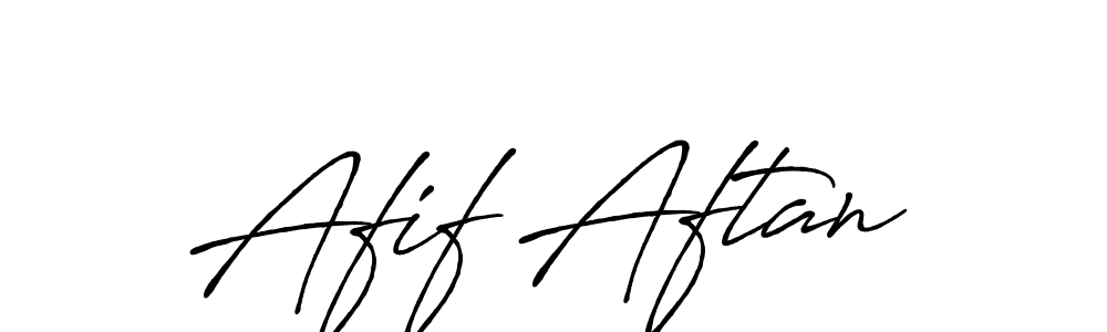 Make a beautiful signature design for name Afif Aftan. With this signature (Antro_Vectra_Bolder) style, you can create a handwritten signature for free. Afif Aftan signature style 7 images and pictures png