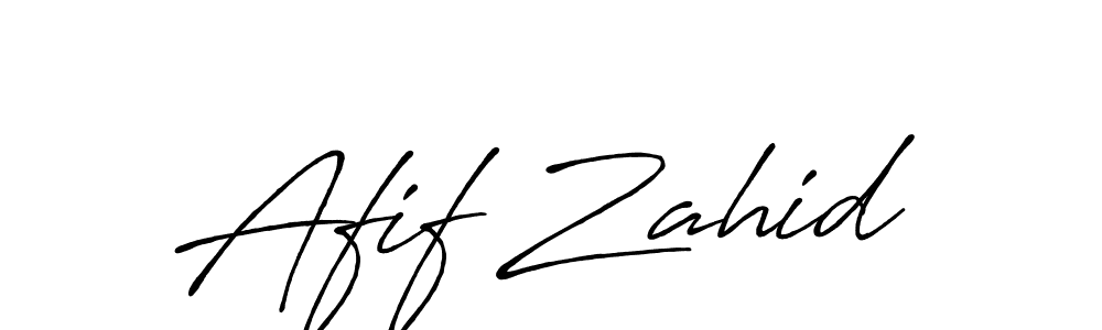 Also we have Afif Zahid name is the best signature style. Create professional handwritten signature collection using Antro_Vectra_Bolder autograph style. Afif Zahid signature style 7 images and pictures png