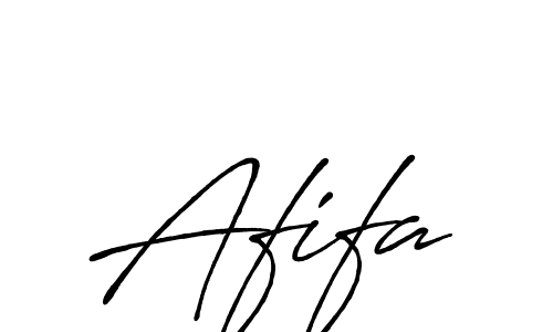 Use a signature maker to create a handwritten signature online. With this signature software, you can design (Antro_Vectra_Bolder) your own signature for name Afifa. Afifa signature style 7 images and pictures png