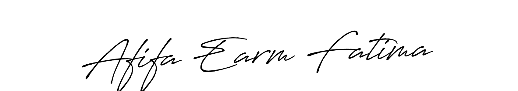 Afifa Earm Fatima stylish signature style. Best Handwritten Sign (Antro_Vectra_Bolder) for my name. Handwritten Signature Collection Ideas for my name Afifa Earm Fatima. Afifa Earm Fatima signature style 7 images and pictures png