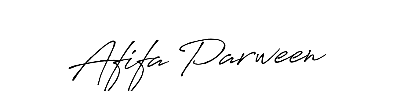 How to make Afifa Parween name signature. Use Antro_Vectra_Bolder style for creating short signs online. This is the latest handwritten sign. Afifa Parween signature style 7 images and pictures png