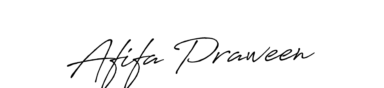 The best way (Antro_Vectra_Bolder) to make a short signature is to pick only two or three words in your name. The name Afifa Praween include a total of six letters. For converting this name. Afifa Praween signature style 7 images and pictures png