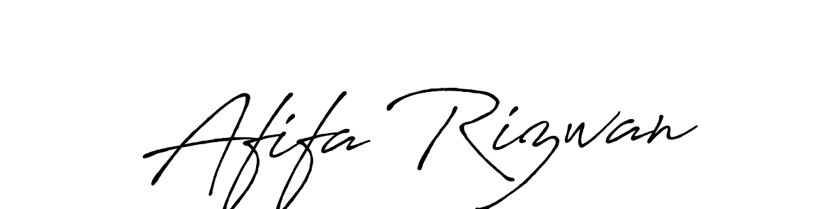 Also we have Afifa Rizwan name is the best signature style. Create professional handwritten signature collection using Antro_Vectra_Bolder autograph style. Afifa Rizwan signature style 7 images and pictures png