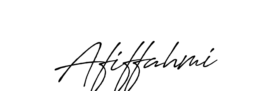 Create a beautiful signature design for name Afiffahmi. With this signature (Antro_Vectra_Bolder) fonts, you can make a handwritten signature for free. Afiffahmi signature style 7 images and pictures png