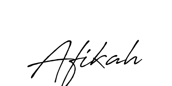 How to make Afikah signature? Antro_Vectra_Bolder is a professional autograph style. Create handwritten signature for Afikah name. Afikah signature style 7 images and pictures png