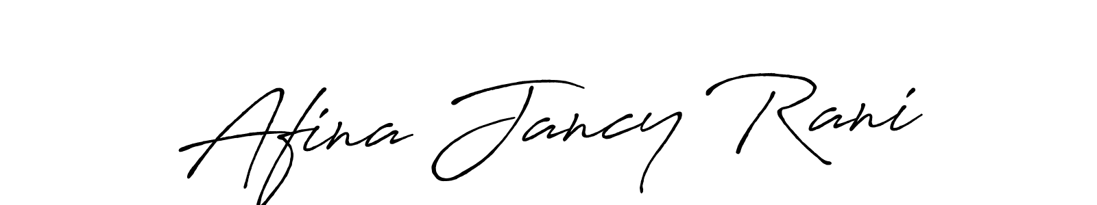 Make a beautiful signature design for name Afina Jancy Rani. With this signature (Antro_Vectra_Bolder) style, you can create a handwritten signature for free. Afina Jancy Rani signature style 7 images and pictures png