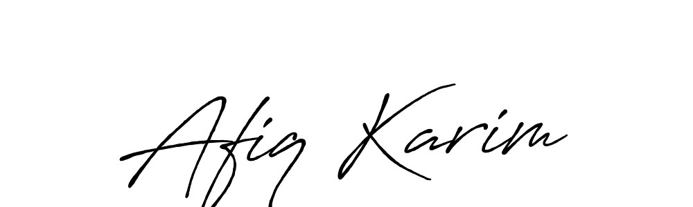 This is the best signature style for the Afiq Karim name. Also you like these signature font (Antro_Vectra_Bolder). Mix name signature. Afiq Karim signature style 7 images and pictures png