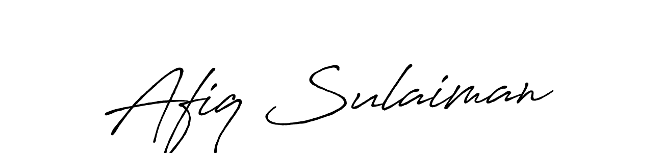 How to make Afiq Sulaiman signature? Antro_Vectra_Bolder is a professional autograph style. Create handwritten signature for Afiq Sulaiman name. Afiq Sulaiman signature style 7 images and pictures png