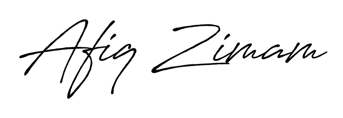 A timeless handwritten aesthetic for Afiq Zimam. The Antro_Vectra_Bolder font gives your signature a handcrafted feel with natural curves. Afiq Zimam signature style 7 images and pictures png