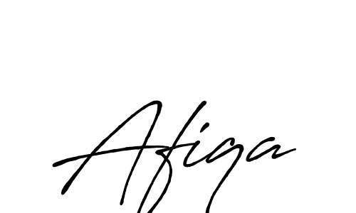 Make a beautiful signature design for name Afiqa. With this signature (Antro_Vectra_Bolder) style, you can create a handwritten signature for free. Afiqa signature style 7 images and pictures png