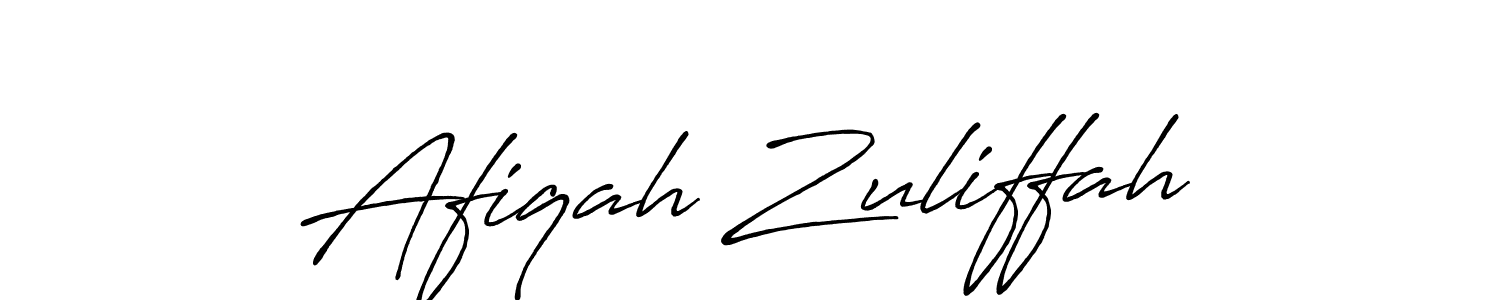 Here are the top 10 professional signature styles for the name Afiqah Zuliffah. These are the best autograph styles you can use for your name. Afiqah Zuliffah signature style 7 images and pictures png