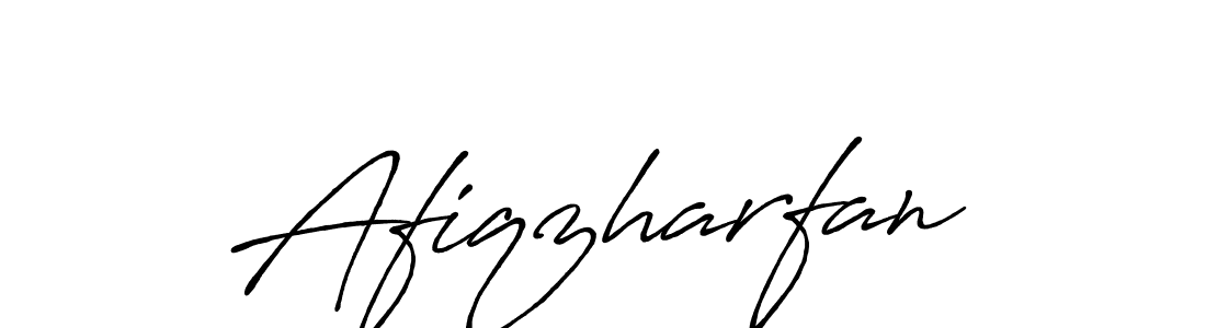 Once you've used our free online signature maker to create your best signature Antro_Vectra_Bolder style, it's time to enjoy all of the benefits that Afiqzharfan name signing documents. Afiqzharfan signature style 7 images and pictures png