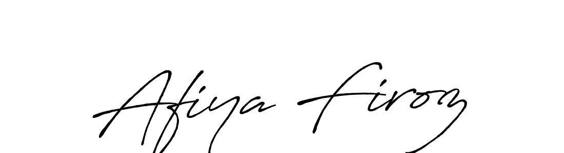 Afiya Firoz stylish signature style. Best Handwritten Sign (Antro_Vectra_Bolder) for my name. Handwritten Signature Collection Ideas for my name Afiya Firoz. Afiya Firoz signature style 7 images and pictures png