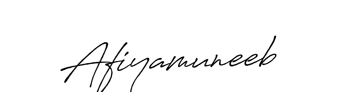 How to make Afiyamuneeb name signature. Use Antro_Vectra_Bolder style for creating short signs online. This is the latest handwritten sign. Afiyamuneeb signature style 7 images and pictures png
