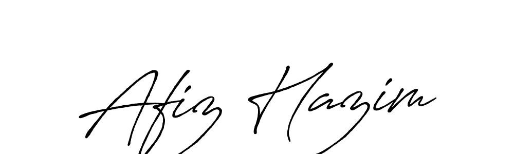 It looks lik you need a new signature style for name Afiz Hazim. Design unique handwritten (Antro_Vectra_Bolder) signature with our free signature maker in just a few clicks. Afiz Hazim signature style 7 images and pictures png