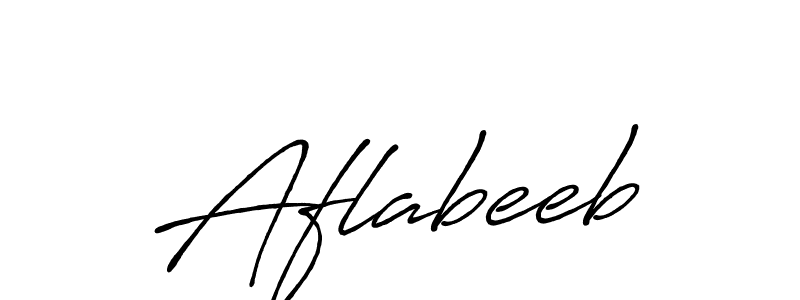 Use a signature maker to create a handwritten signature online. With this signature software, you can design (Antro_Vectra_Bolder) your own signature for name Aflabeeb. Aflabeeb signature style 7 images and pictures png