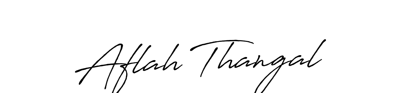 Use a signature maker to create a handwritten signature online. With this signature software, you can design (Antro_Vectra_Bolder) your own signature for name Aflah Thangal. Aflah Thangal signature style 7 images and pictures png