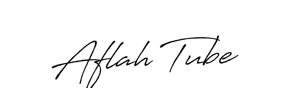Create a beautiful signature design for name Aflah Tube. With this signature (Antro_Vectra_Bolder) fonts, you can make a handwritten signature for free. Aflah Tube signature style 7 images and pictures png