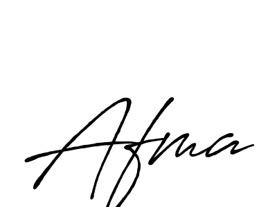 Design your own signature with our free online signature maker. With this signature software, you can create a handwritten (Antro_Vectra_Bolder) signature for name Afma. Afma signature style 7 images and pictures png