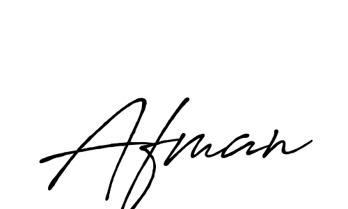 Afman stylish signature style. Best Handwritten Sign (Antro_Vectra_Bolder) for my name. Handwritten Signature Collection Ideas for my name Afman. Afman signature style 7 images and pictures png