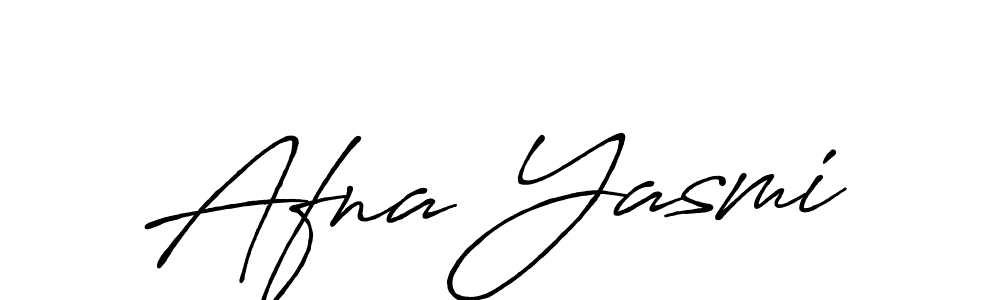 Design your own signature with our free online signature maker. With this signature software, you can create a handwritten (Antro_Vectra_Bolder) signature for name Afna Yasmi. Afna Yasmi signature style 7 images and pictures png