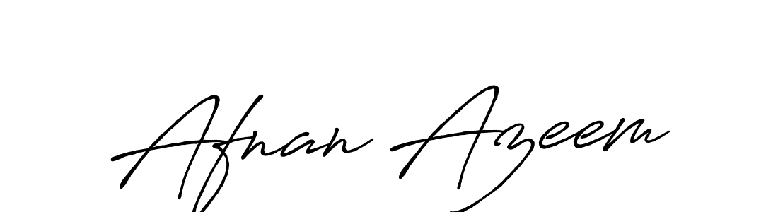 Afnan Azeem stylish signature style. Best Handwritten Sign (Antro_Vectra_Bolder) for my name. Handwritten Signature Collection Ideas for my name Afnan Azeem. Afnan Azeem signature style 7 images and pictures png