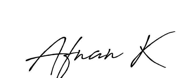Similarly Antro_Vectra_Bolder is the best handwritten signature design. Signature creator online .You can use it as an online autograph creator for name Afnan K. Afnan K signature style 7 images and pictures png