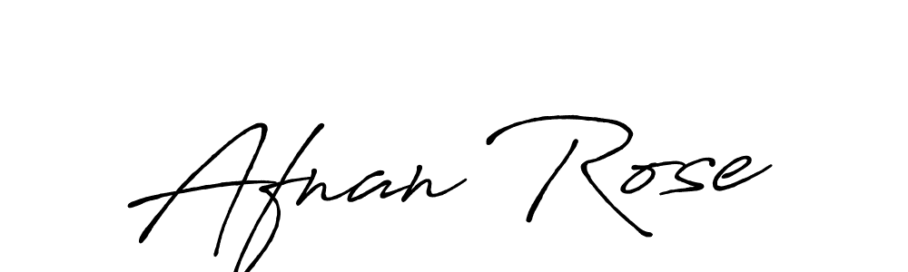 Design your own signature with our free online signature maker. With this signature software, you can create a handwritten (Antro_Vectra_Bolder) signature for name Afnan Rose. Afnan Rose signature style 7 images and pictures png