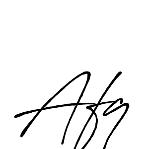 Design your own signature with our free online signature maker. With this signature software, you can create a handwritten (Antro_Vectra_Bolder) signature for name Afq. Afq signature style 7 images and pictures png