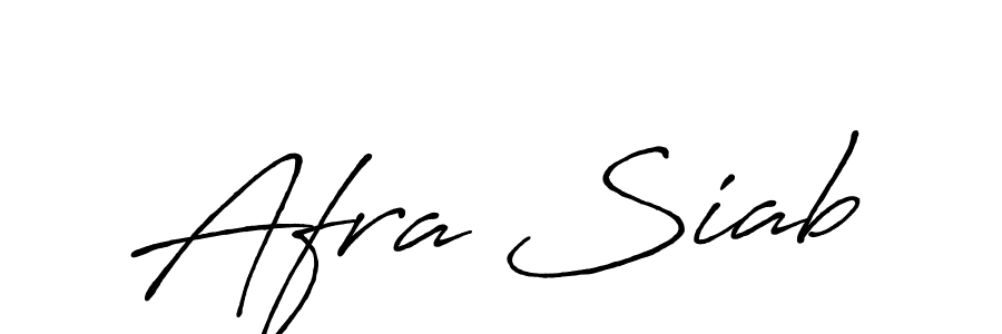 Make a beautiful signature design for name Afra Siab. With this signature (Antro_Vectra_Bolder) style, you can create a handwritten signature for free. Afra Siab signature style 7 images and pictures png