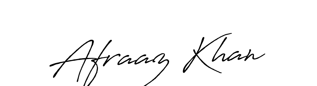 Afraaz Khan stylish signature style. Best Handwritten Sign (Antro_Vectra_Bolder) for my name. Handwritten Signature Collection Ideas for my name Afraaz Khan. Afraaz Khan signature style 7 images and pictures png