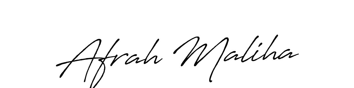 Make a beautiful signature design for name Afrah Maliha. Use this online signature maker to create a handwritten signature for free. Afrah Maliha signature style 7 images and pictures png