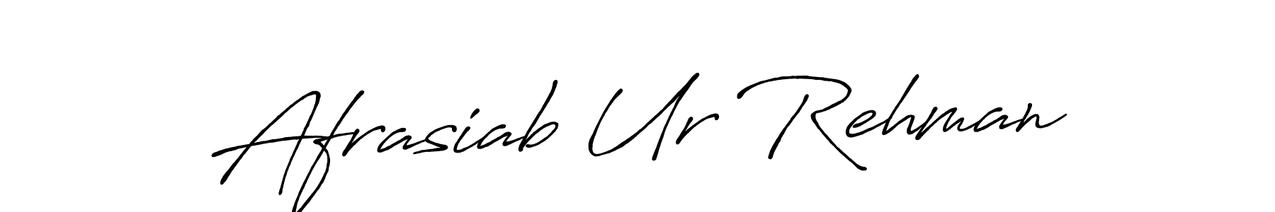 The best way (Antro_Vectra_Bolder) to make a short signature is to pick only two or three words in your name. The name Afrasiab Ur Rehman include a total of six letters. For converting this name. Afrasiab Ur Rehman signature style 7 images and pictures png