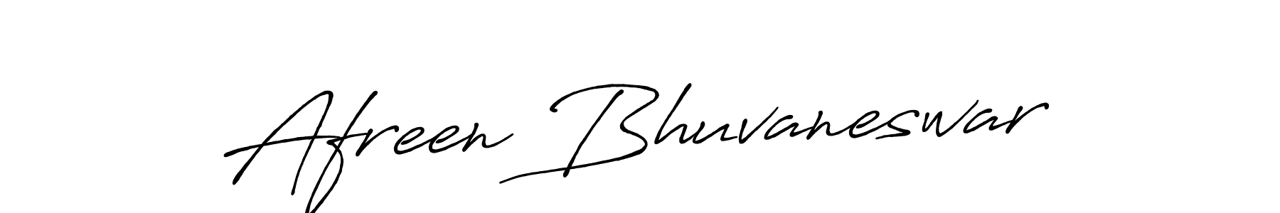 Make a beautiful signature design for name Afreen Bhuvaneswar. With this signature (Antro_Vectra_Bolder) style, you can create a handwritten signature for free. Afreen Bhuvaneswar signature style 7 images and pictures png