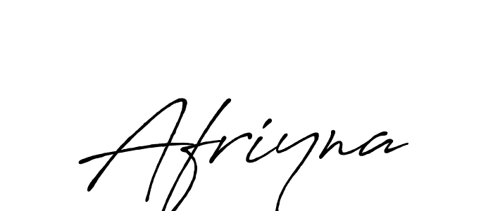 Create a beautiful signature design for name Afriyna. With this signature (Antro_Vectra_Bolder) fonts, you can make a handwritten signature for free. Afriyna signature style 7 images and pictures png