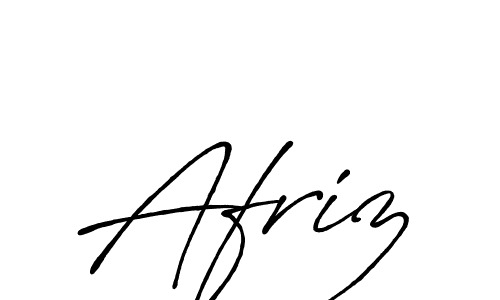 Make a beautiful signature design for name Afriz. Use this online signature maker to create a handwritten signature for free. Afriz signature style 7 images and pictures png
