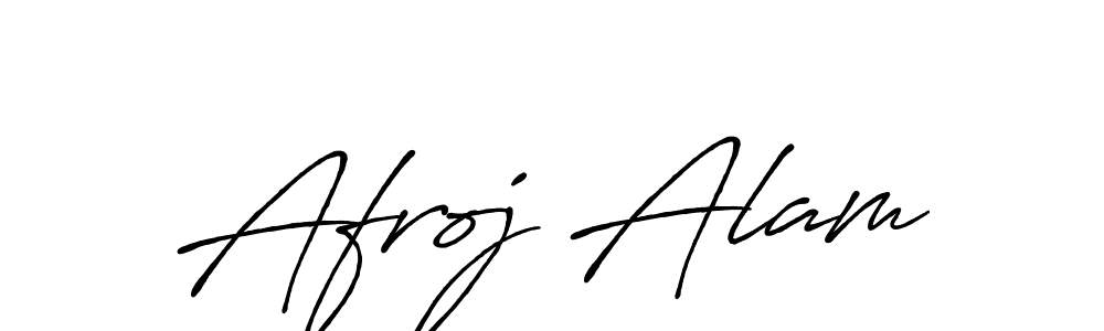 Afroj Alam stylish signature style. Best Handwritten Sign (Antro_Vectra_Bolder) for my name. Handwritten Signature Collection Ideas for my name Afroj Alam. Afroj Alam signature style 7 images and pictures png