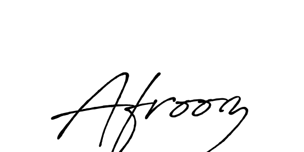 Make a beautiful signature design for name Afrooz. With this signature (Antro_Vectra_Bolder) style, you can create a handwritten signature for free. Afrooz signature style 7 images and pictures png