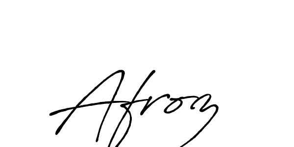 Create a beautiful signature design for name Afroz . With this signature (Antro_Vectra_Bolder) fonts, you can make a handwritten signature for free. Afroz  signature style 7 images and pictures png
