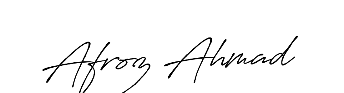 Make a beautiful signature design for name Afroz Ahmad. Use this online signature maker to create a handwritten signature for free. Afroz Ahmad signature style 7 images and pictures png