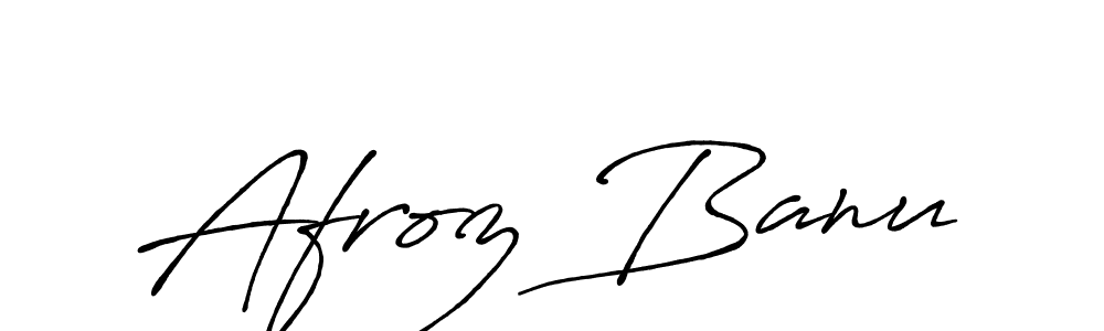 How to make Afroz Banu signature? Antro_Vectra_Bolder is a professional autograph style. Create handwritten signature for Afroz Banu name. Afroz Banu signature style 7 images and pictures png