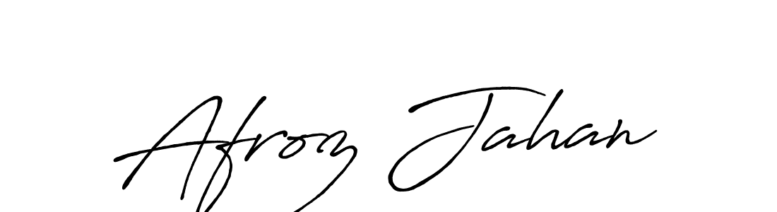 Afroz Jahan stylish signature style. Best Handwritten Sign (Antro_Vectra_Bolder) for my name. Handwritten Signature Collection Ideas for my name Afroz Jahan. Afroz Jahan signature style 7 images and pictures png