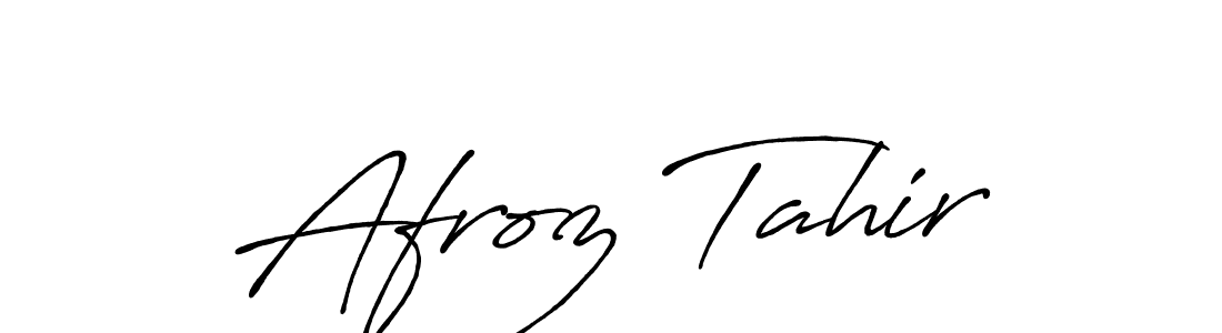 Antro_Vectra_Bolder is a professional signature style that is perfect for those who want to add a touch of class to their signature. It is also a great choice for those who want to make their signature more unique. Get Afroz Tahir name to fancy signature for free. Afroz Tahir signature style 7 images and pictures png