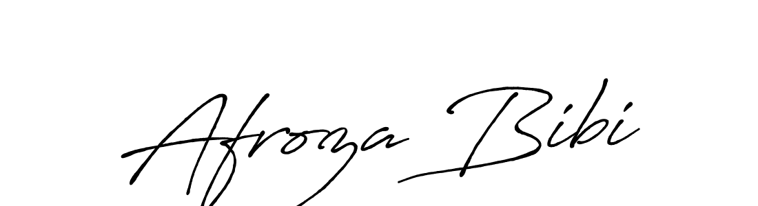 Create a beautiful signature design for name Afroza Bibi. With this signature (Antro_Vectra_Bolder) fonts, you can make a handwritten signature for free. Afroza Bibi signature style 7 images and pictures png
