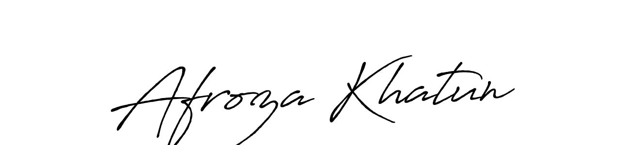 Also You can easily find your signature by using the search form. We will create Afroza Khatun name handwritten signature images for you free of cost using Antro_Vectra_Bolder sign style. Afroza Khatun signature style 7 images and pictures png