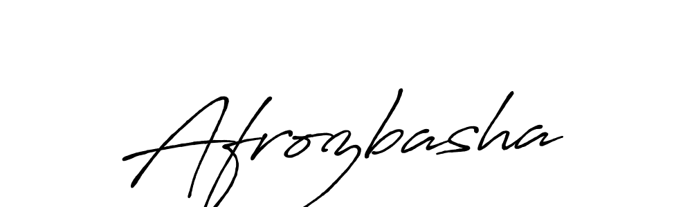 Design your own signature with our free online signature maker. With this signature software, you can create a handwritten (Antro_Vectra_Bolder) signature for name Afrozbasha. Afrozbasha signature style 7 images and pictures png