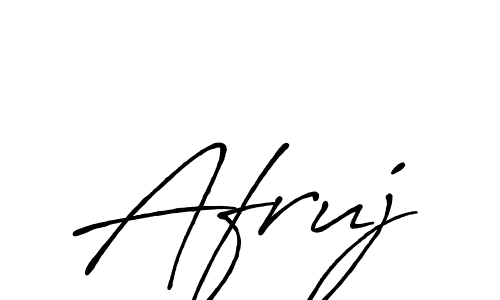 Design your own signature with our free online signature maker. With this signature software, you can create a handwritten (Antro_Vectra_Bolder) signature for name Afruj. Afruj signature style 7 images and pictures png